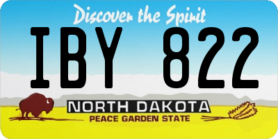 ND license plate IBY822