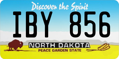 ND license plate IBY856
