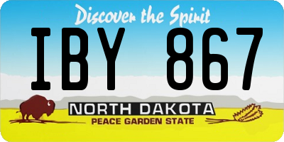 ND license plate IBY867