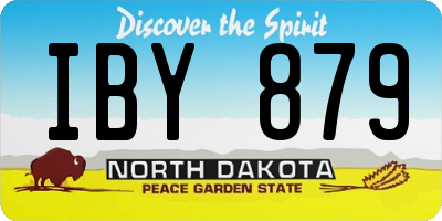 ND license plate IBY879