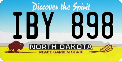 ND license plate IBY898