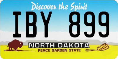 ND license plate IBY899
