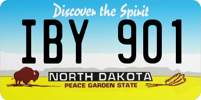 ND license plate IBY901
