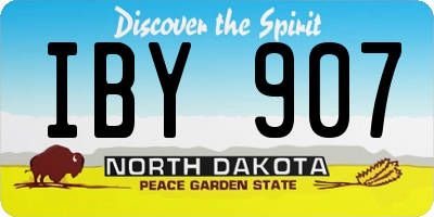 ND license plate IBY907