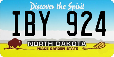 ND license plate IBY924