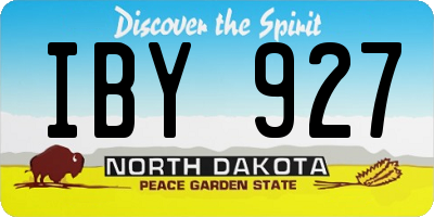 ND license plate IBY927