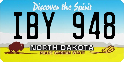 ND license plate IBY948