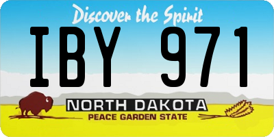 ND license plate IBY971