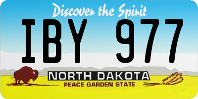 ND license plate IBY977