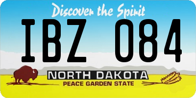 ND license plate IBZ084