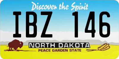 ND license plate IBZ146