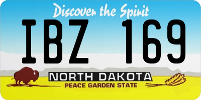 ND license plate IBZ169