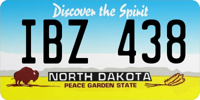 ND license plate IBZ438