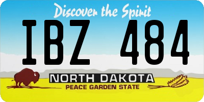 ND license plate IBZ484