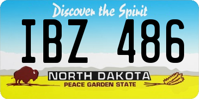 ND license plate IBZ486
