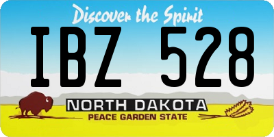 ND license plate IBZ528