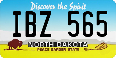 ND license plate IBZ565