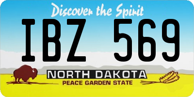 ND license plate IBZ569