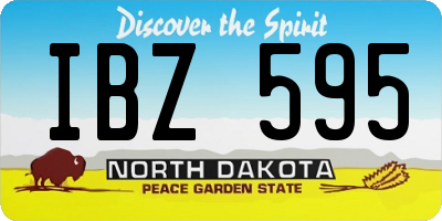 ND license plate IBZ595