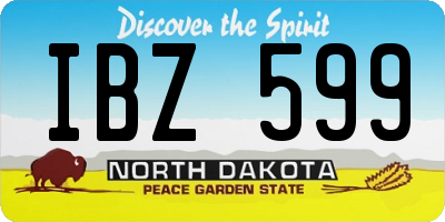 ND license plate IBZ599