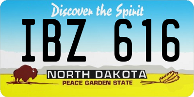 ND license plate IBZ616