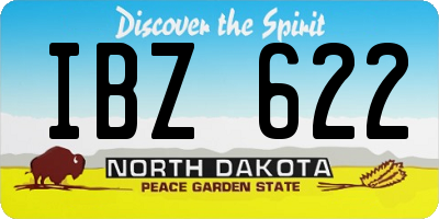 ND license plate IBZ622