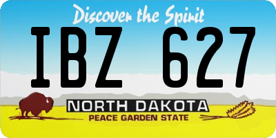 ND license plate IBZ627