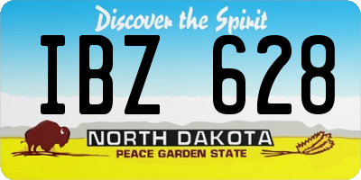 ND license plate IBZ628