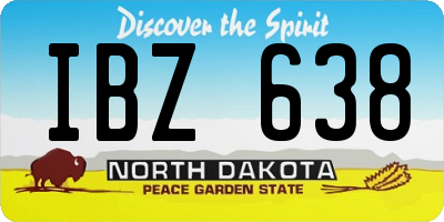 ND license plate IBZ638