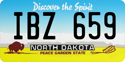 ND license plate IBZ659