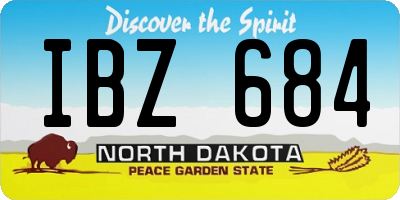 ND license plate IBZ684