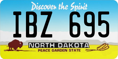 ND license plate IBZ695