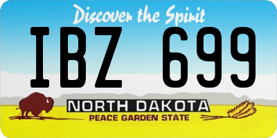 ND license plate IBZ699