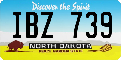 ND license plate IBZ739