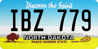 ND license plate IBZ779