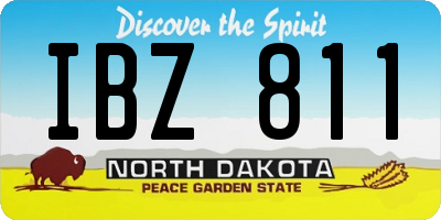 ND license plate IBZ811