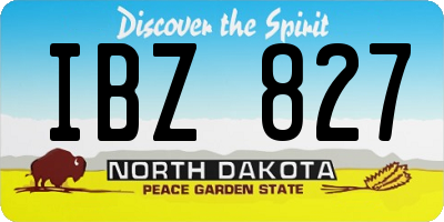 ND license plate IBZ827