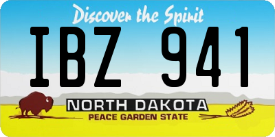 ND license plate IBZ941