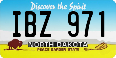 ND license plate IBZ971
