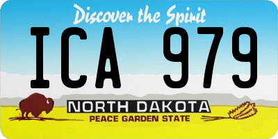 ND license plate ICA979