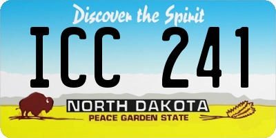 ND license plate ICC241