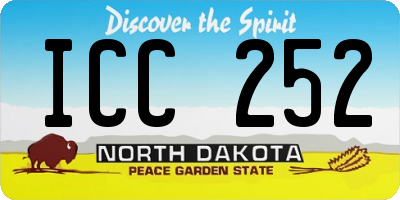 ND license plate ICC252