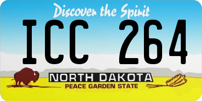 ND license plate ICC264
