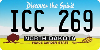 ND license plate ICC269