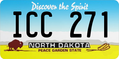 ND license plate ICC271
