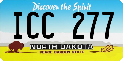 ND license plate ICC277