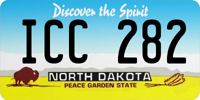 ND license plate ICC282