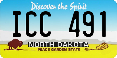 ND license plate ICC491