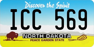ND license plate ICC569