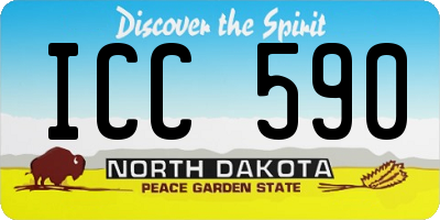 ND license plate ICC590